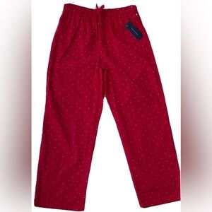 Tommy Hilfiger Men's Lounge Pants Medium (32-34) Red Flag Print
